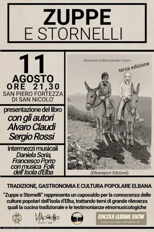 "Zuppe e Stornelli" - Presentazione del libro con gli autori Alvaro Claudi e Sergio Rossi