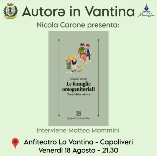 AUTORÅ IN VANTINA -  Nicola Carone, Famiglie omogenitoriali. Teorie, clinica e ricerca