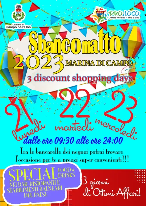 Sbancomatto, 3 giorni di buoni affari