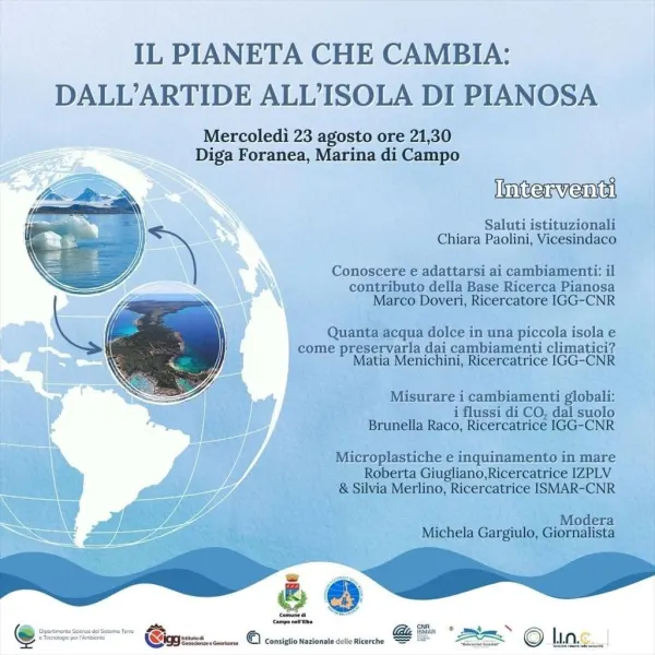 Il pianeta che cambia: dall'Artide alla base ricerca Pianosa
