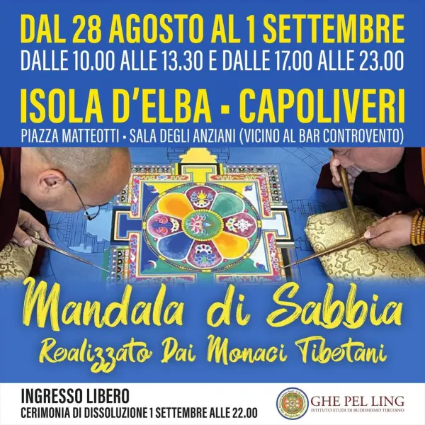 Mandala di Sabbia all'Isola d'Elba