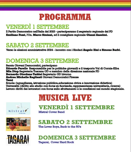 Festa de l'Unità ai Giardini di Carpani
