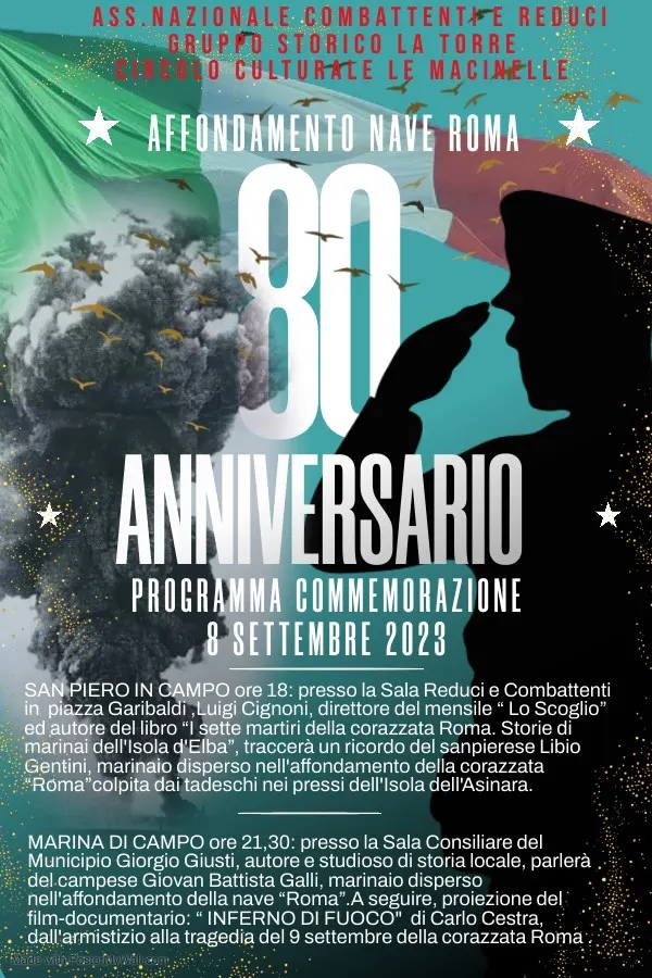 Affondamento nave Roma - 80 Anniversario