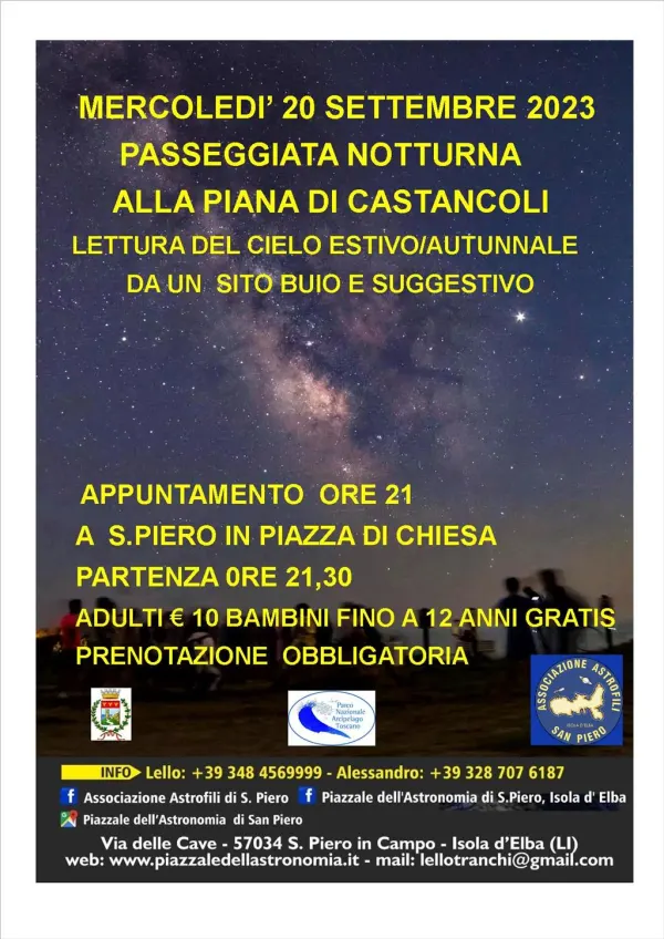 Passeggiata Notturna / Annullata  per Maltempo