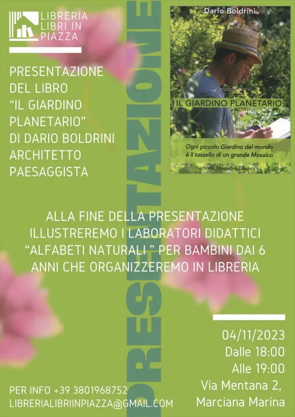 Presentazione del libro "Il giardino planetario"