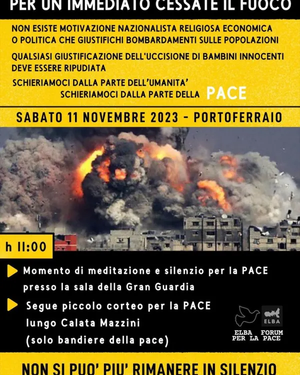 Per un immediato cessate il fuoco