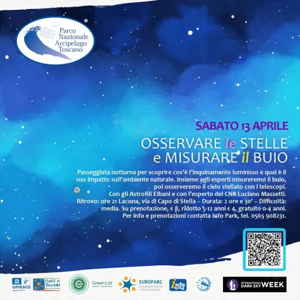 Trekking notturno. Osservare le stelle e misurare il buio