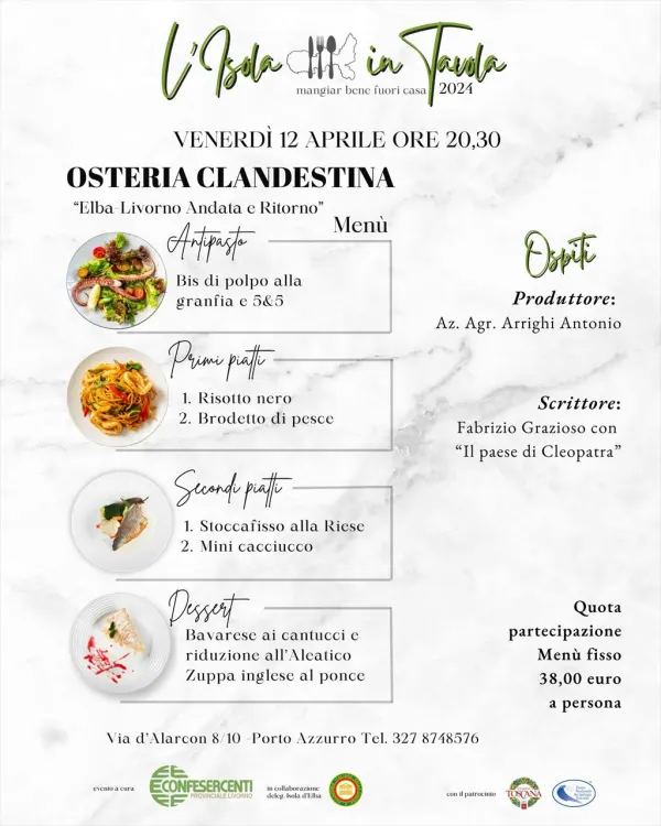 L'isola in tavola. Elba-Livorno, andata e ritorno
