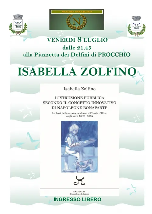 Presentazione del libro "Feste, amori e quant'altro. Quando l'Elba parlava francese" di Isabella Zolfino 