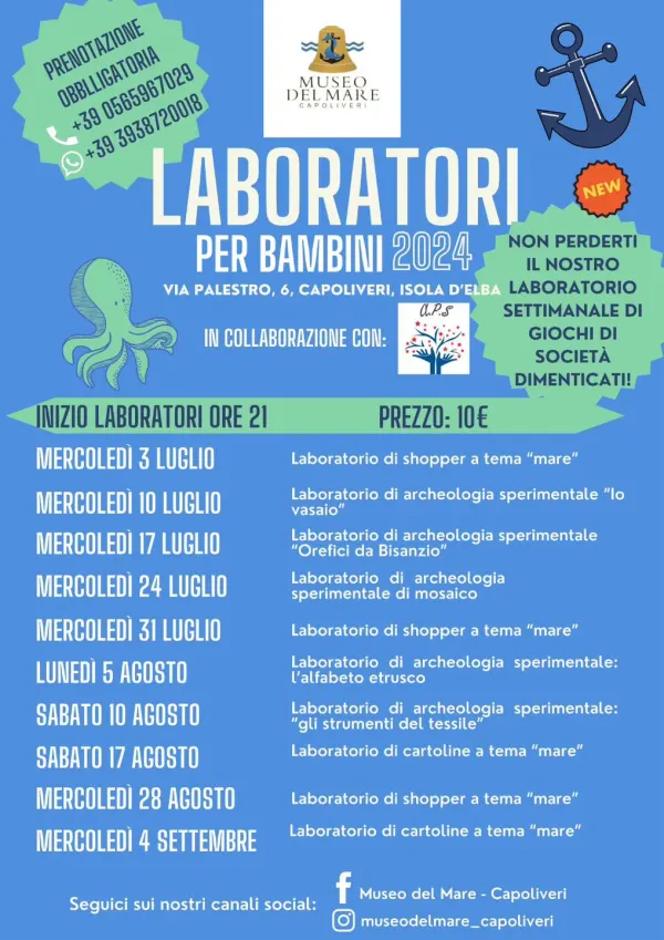 Laboratorio di shopper a tema mare 