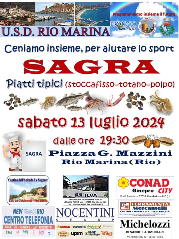 Sagra di piatti tipici a Rio Marina 