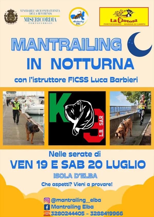Mantrailing in notturna 