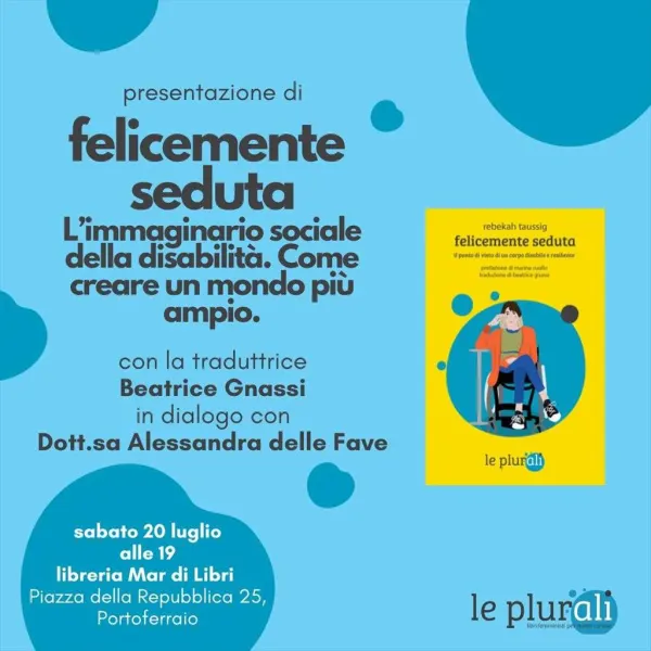 Presentazione del libro "Felicemente seduta" 