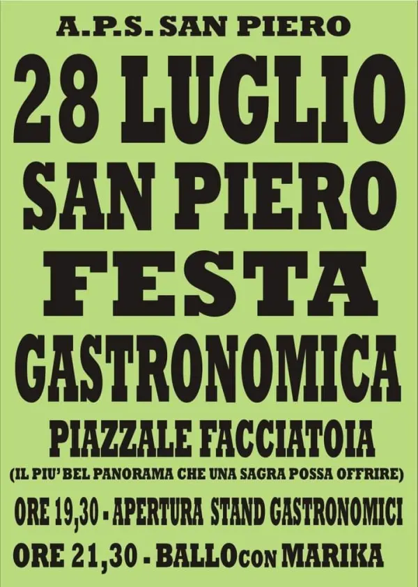 Festa gastronomica e danzante