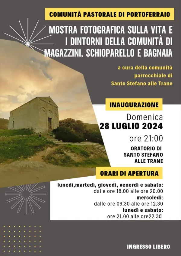 Mostra fotografica sulla vita passata e sui dintorni della comunità di Magazzini, Schiopparello e Bagnaia