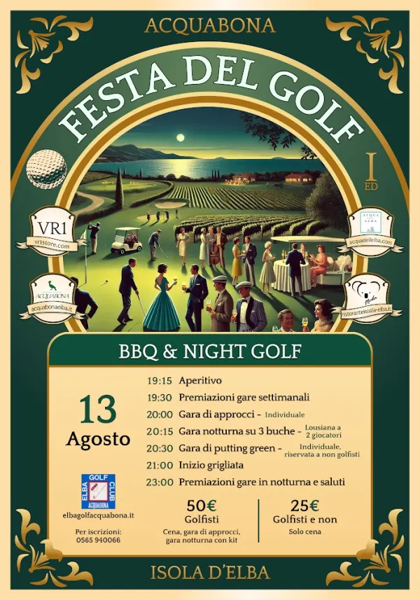 BBQ & Night Golf