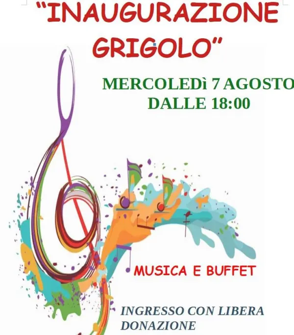 Inaugurazione del Grigolo