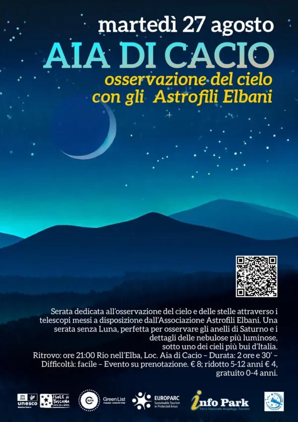 AIA DI CACIO osservazione del cielo con gli Astrofili Elbani