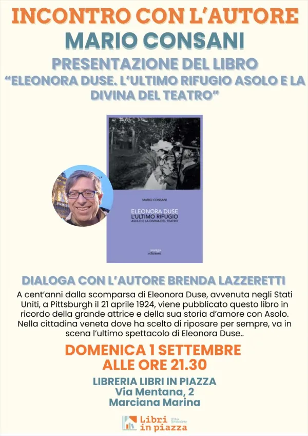 Presentazione del libro "Eleonora Duse. L'ultimo rifugio"