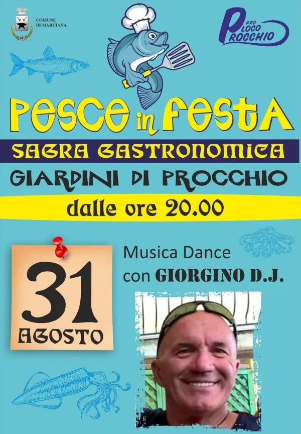 Pesce in festa e musica dance con Giorgino DJ
