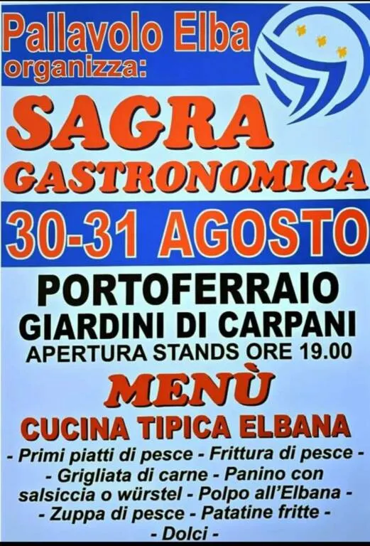 Sagra gastronomica con cucina tipica dell'Elba