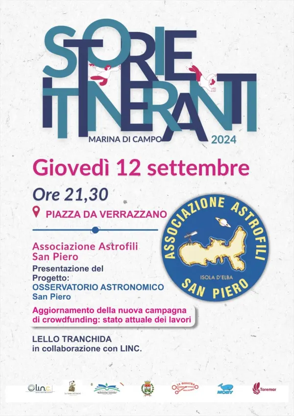 Conferenza Associazione Astrofili di San Piero - Storie Itineranti 