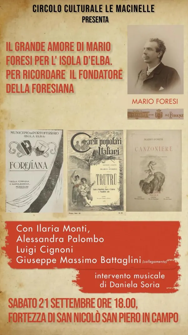 Il grande amore di Mario Foresi per l’Isola d’Elba
