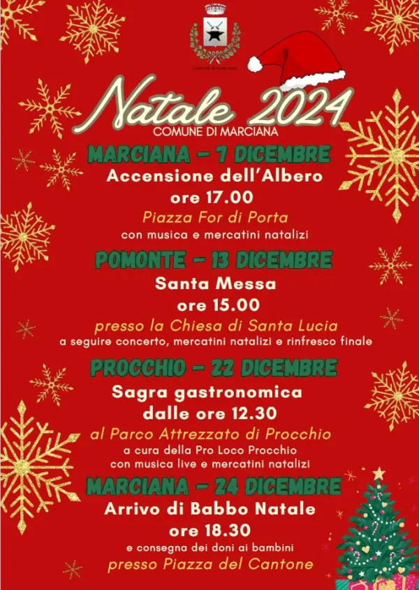 Accensione dell'albero di Natale a Marciana
