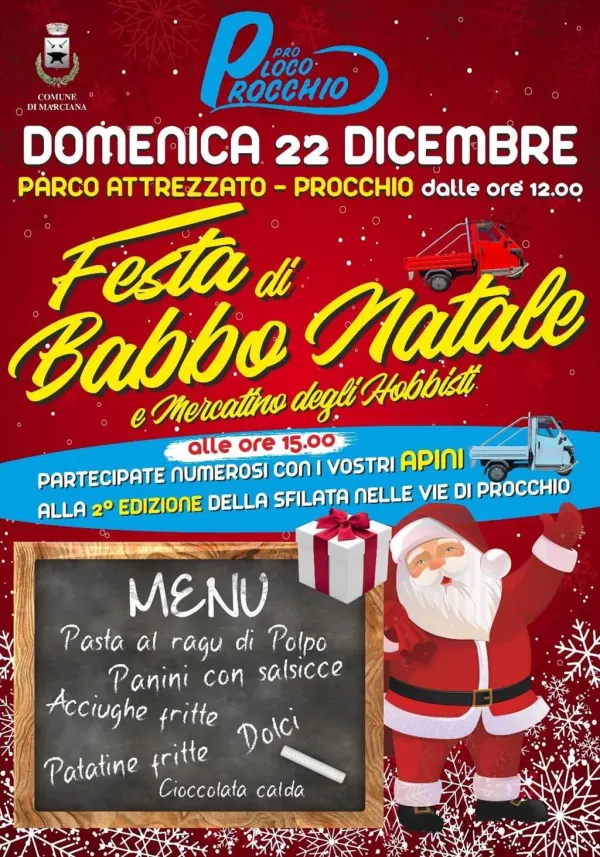 Festa di Babbo Natale e mercatino degli hobbisti