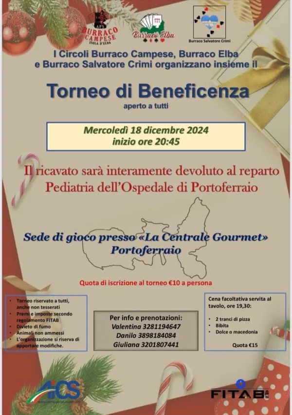 Torneo di burraco di beneficenza