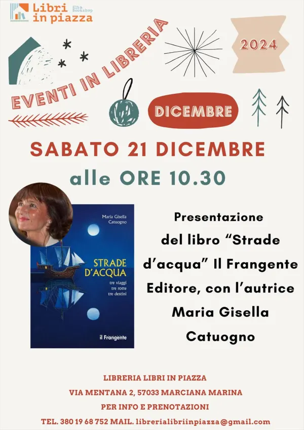 Presentazione del libro "Strade d'acqua. Tre viaggi, tre rotte, tre destini" con l'autrice