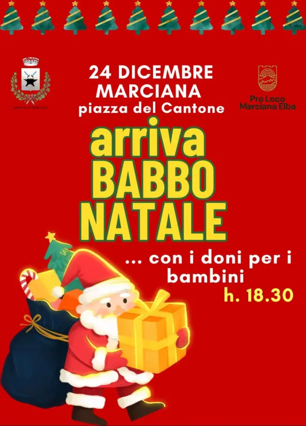 Babbo Natale a Marciana: una sorpresa per i bambini