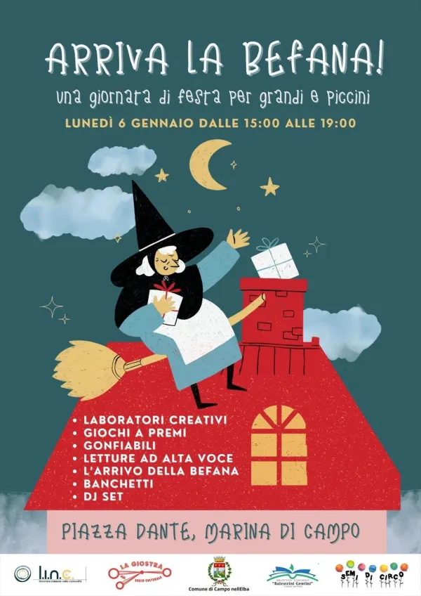 Arriva la Befana a Marina di Campo