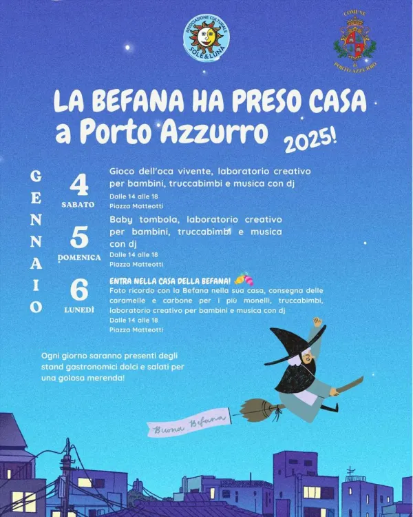 La Befana ha preso casa a Porto Azzurro - Primo appuntamento
