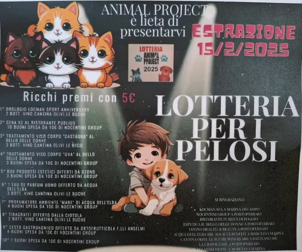 Lotteria per i Pelosi - Estrazione il 15 febbraio