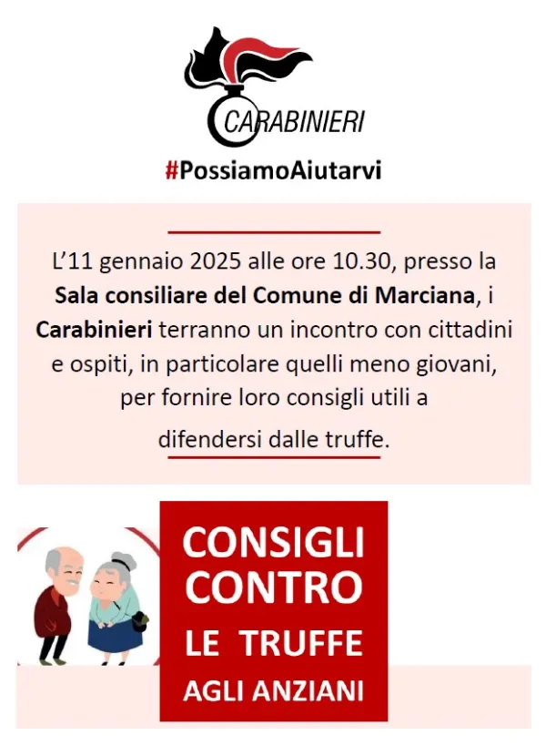 Consigli contro le truffe agli anziani