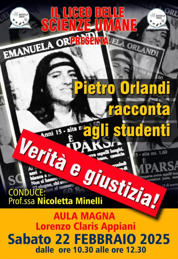 Pietro Orlandi racconta agli studenti