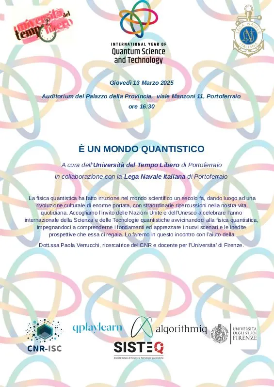 È un mondo quantistico