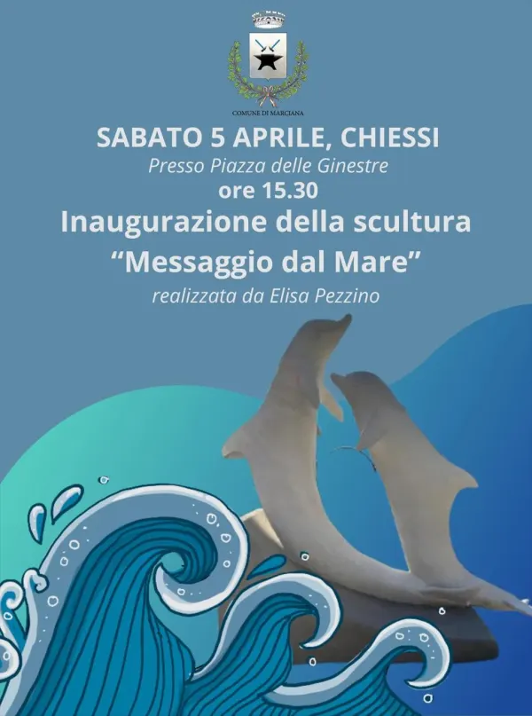 Inaugurazione della scultura “Messaggio dal Mare”