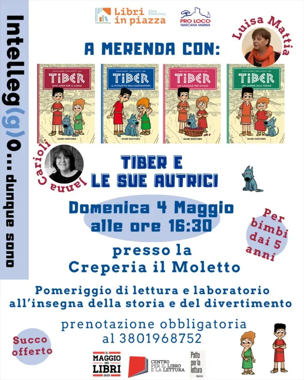 A merenda con Tiber e le sue autrici: Lettura e Laboratorio