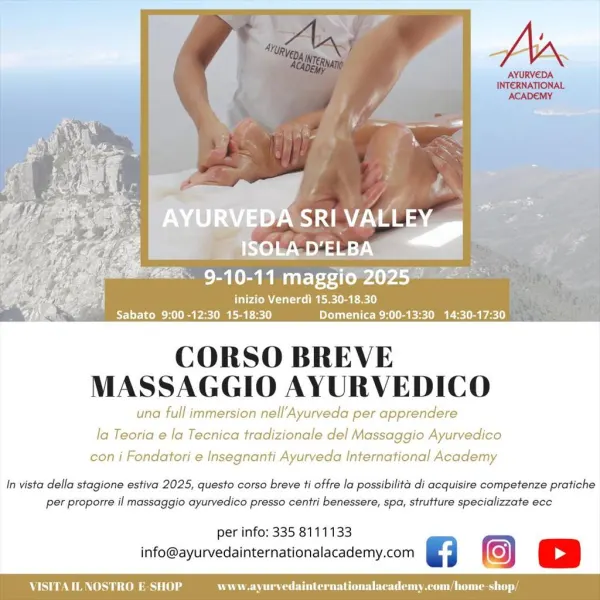 Corso breve di Massaggio Ayurvedico