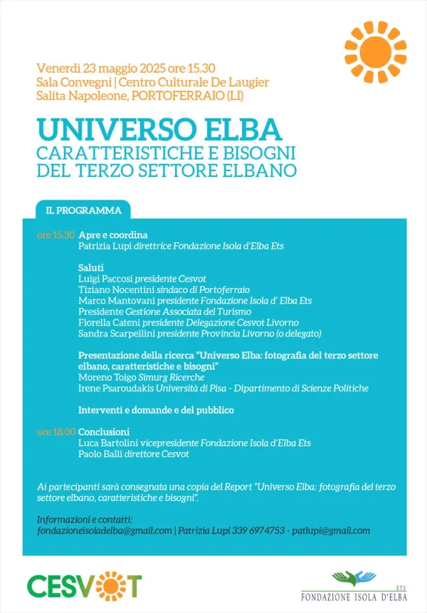 Universo Elba - Caratteristiche e bisogni del terzo settore elbano