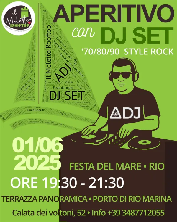 Aperitivo al tramonto • DJ SET con ADJ @ il Moletto rooftop