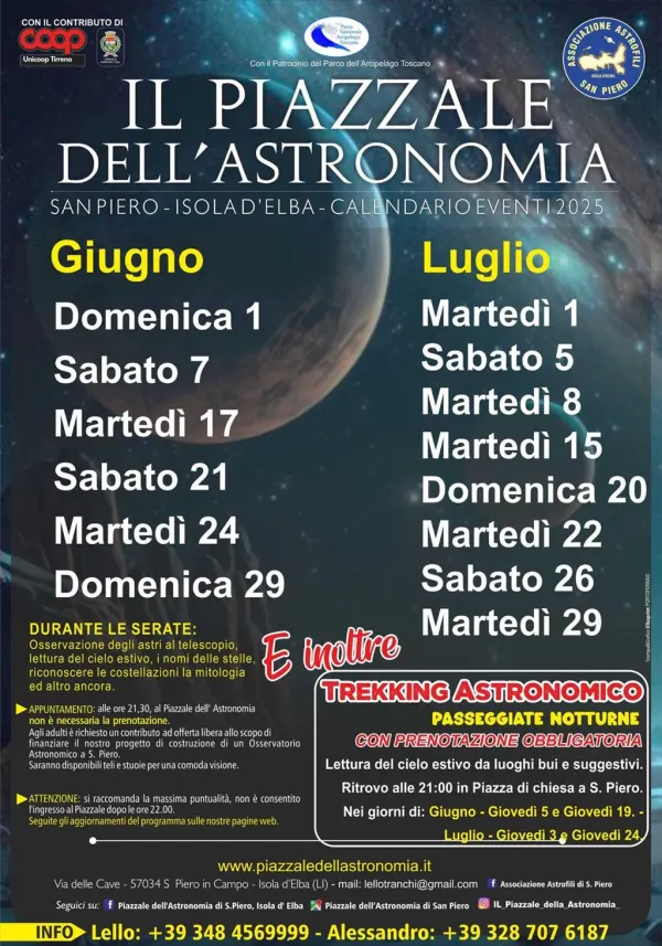 Serata Astronomica: Osservazione al Telescopio, Lettura del Cielo 