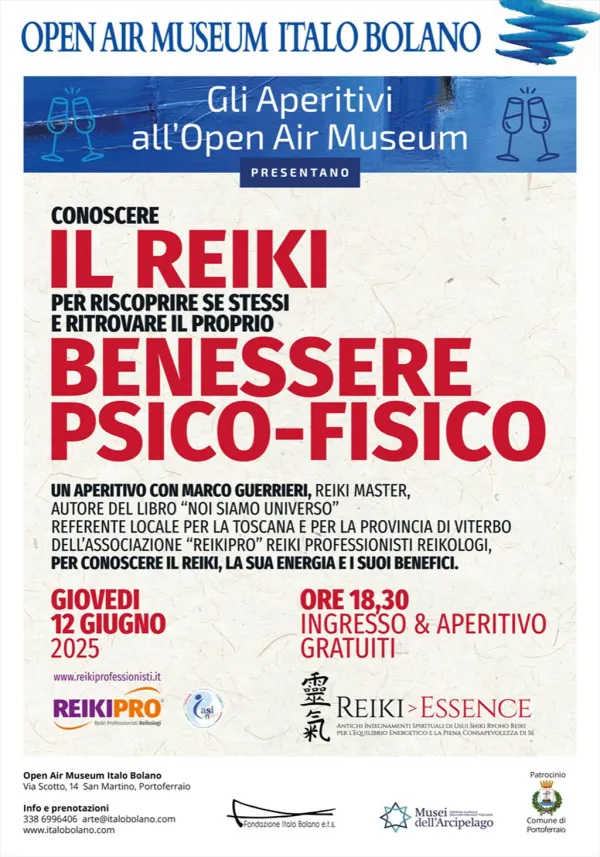 Aperitivo di benvenuto e introduzione alla pratica del Reiki