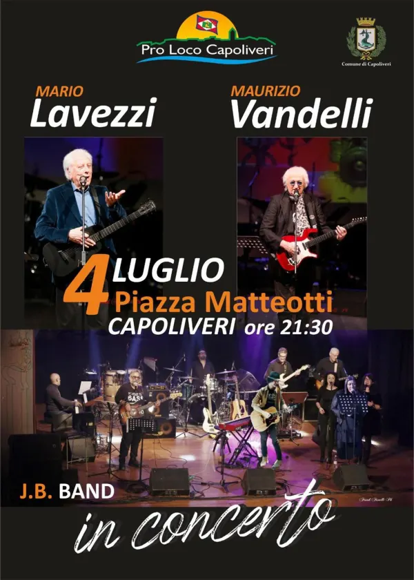Concerto Mario Lavezzi, Maurizio Vandelli & J.B. Band