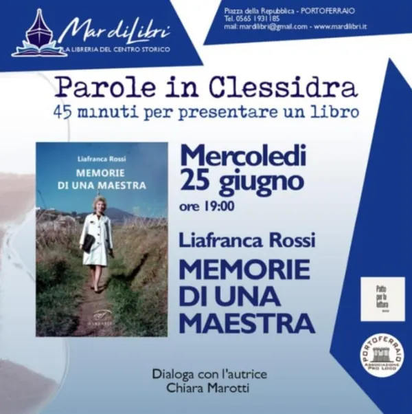 Presentazione del libro "Memorie di una maestra" - Parole in clessidra