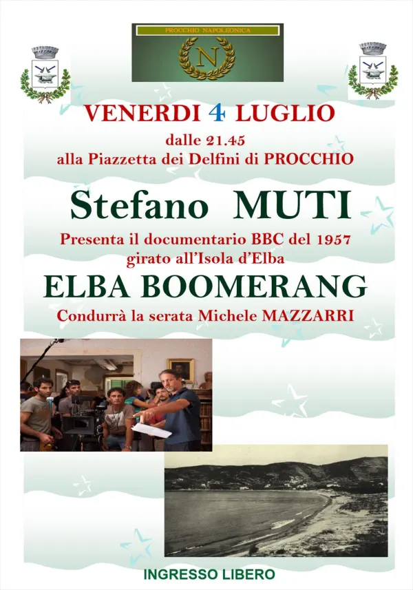 Proiezione del documentario "Elba Boomerang"