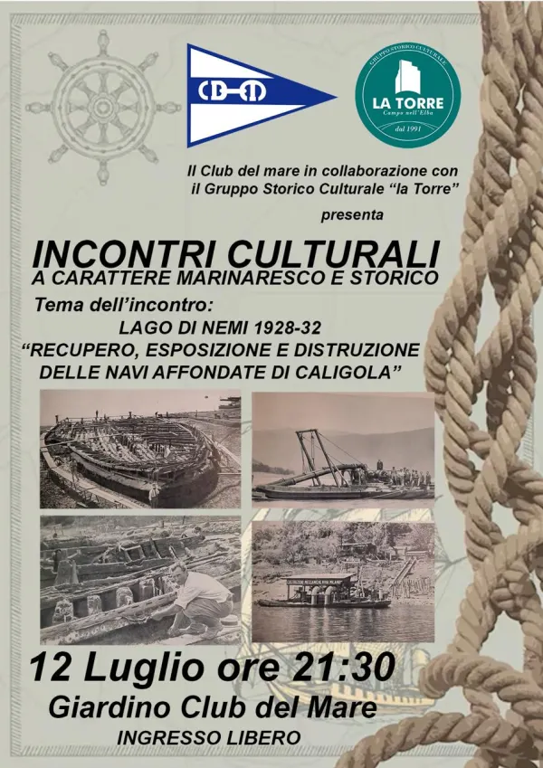 Recupero, esposizione e distruzione delle navi affondate di Caligola