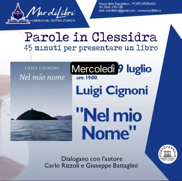 Presentazione del libro "Nel mio nome" - Parole in clessidra